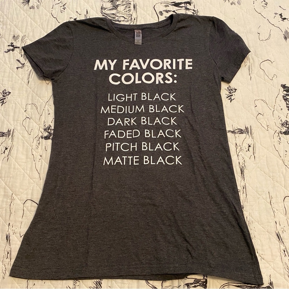 Women’s M/L Black Graphic T-Shirts Set - Picture 2 of 4